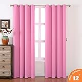 AMAZLINEN Toxic Free Energy Smart Thermal Insulated Blackout Drapes And Curtains 52 W X 84 L Inch,Gr