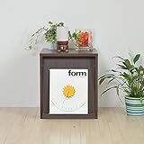 『スタッキング フラップ1Ｐ(fr-051)』【JKP】ダークブラウン(#9898592)サイズ：幅37×奥行39(フラップ46)×高さ42cm【キューブボックス キューブBOX カラーボックス 収納家具 カラーボックス】