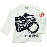 《H28秋冬物》 CHANNEL(チャンネル) 天竺カメラPt長袖Tシャツ 130cm/オフシロ NO.CN-6414