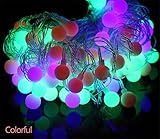 マットボール 100LEDストリングライト 10m パティオ/ガーデン/芝生/デッキ/ツリー/クリスマス/キャンパー/パーティーなどに適応 (マルチ)