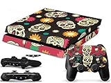 PlayStation 4 Protector Sticker Skin Decal For PS4 Console, 2 Controllers And 2 Light Bar Sensor Dec