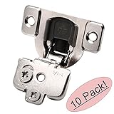 Cosmas 39888コンパクト110度Concealed soft-closeユーロスタイルねじ込みキャビネットヒンジ1 – 1 / 4 "フルオーバーレイ – 10パック