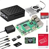 Sanoov Raspberry Pi5 16GB Kit Pi5 16GBRAM/64GB カード/ABS放熱ケース/アクティブクーラー/Pi5電源/カードリーダー*2/1.5m Mirco HDケーブル*2/Pi5マニュアル/日本語説明書/ ラズベリーパイ5 プログラミング開発 日本技適取得済