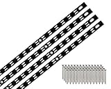 ハイロジック アルミ棚柱 リーフ棚柱 1820mm ブラック 棚柱4本入り(ビス付) 98183