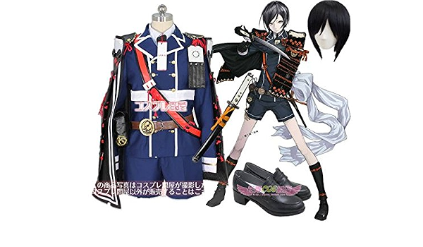ノーブランド品 コスプレ衣装 刀 Wig 靴 肩当て付き 刀剣乱舞 とうらぶ 薬研藤四郎 極 風 セット コスプレ 仮装 通販 Amazon