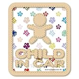 【マグネット】ハワイアン柄 CHILD IN CAR チャイルドインカー マグネットステッカー（トロピカル） 子供が乗ってます チャイルドinカー