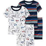 カーターズ Carter's/ 4ピースサンフィットコットンパジャマ ブルー スリープウェア 6歳【並行輸入】
