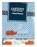 Carter's Watch the Wear - 2 Flannel Blanket Set - Elephant/Rino by Carterﾃ｢・・ｬ・・｢s Watch the Wear [並