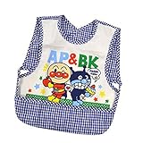 アンパンマン お食事エプロン 袖なしエプロン キッズ 女の子 男の子 ガールズ ボーイズ j-kuz05 ブルー