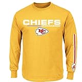NFL Kansas City ChiefsメンズChiefs UVH Tシャツ、ゴールド、ミディアム