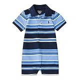 ポロ ラルフ ローレン 半袖 ロンパース 男の子 shortall 出産祝い ギフト ショートオール 【320637696001H16】 （サイズ：24m、カラー：Blue multi） Polo R
