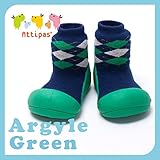アティパス attipas ベビーシューズ アーガイル グリーン Mサイズ（11.5cm） Argyle