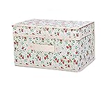 収納ボックス フタ付 花柄 おもちゃ 小物入れ どこでも収納ボックス ベージュ
