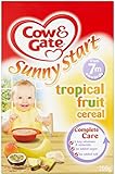 Cow & Gate Sunny Start Tropical Fruit Cereal 7mth+ (200g) 牛とゲート晴れ開始トロピカルフルーツの穀物7Mth + （ 200グラム）