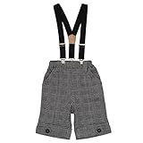 ★☆メンズクラブミニMen'ｓ Club Mini☆★サスペンダー付きハーフパンツ80cm：90cm：95cm (95cm, グレンチェック)