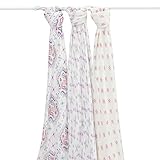 aden + anais (エイデンアンドアネイ) 【日本正規品】 バンブーおくるみ 3枚セット - flower child 3pack - 9209