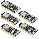 YELUFT はんだ付け済み ESP32-S3-DevKitC-1-N16R8 開発ボード 内蔵2.4GHz WiFi Bluetooth 5.0 ESP32-S3-WROOM-1 マイクロコントローラープロセッサー デュアルタイプCインターフェース Arduino用
