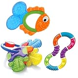 Babyhaven Bundle: Teething Tail Fish with Icy Teething Keys & Figure 8 Teether by Babyhaven Bundle