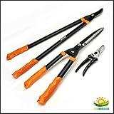 Shenso? 3 Piece Combo Garden Tool Set with Lopper, Hedge Shears and Pruner Shears, Tree & Shrub Care