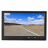 10 インチ ポータブル モニター フル HD 1280 X 800p VA ディスプレイ 75Hz 3000:1 コントラスト比 、VGA、人間工学に基づいたチルト、ブラック (米国プラグ)