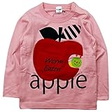 《春夏対応》 CHEEK ROOM(チイクルーム)  製品洗い加工済み42/2天竺りんご長袖Tシャツ 95cm /PK NO.B-470203