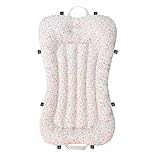 【rabbit garden】お昼寝マット　お昼寝布団　マットと枕が一体型、ふわふわブランケット&収納バック付き、軽量で持ち運び簡単、100%HAND MADE