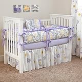 CUSTOM BOUTIQUE BABY BEDDING - Suzani Lavender - 5 Pc Crib Bedding Set by Sofia Bedding