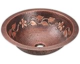 MR Direct 923 Single Bowl Copper Bathroom Sink [並行輸入品]