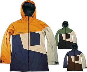 Amazon スノーボード スノボー ウェア メンズ レディース ジャケット 上 型落ち 旧モデル スキー ウエア Crossover クロスオーバー Chronos Jacket Csw0502 Kha Blk S 無地 切り替え Crossover Original Snow Wear ジャケット