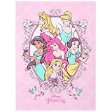 un doudou ベビー タオルケット 100×140cm Disney プリンセス 表側ガーゼ 裏側パイル地 綿100% ハーフケット ピンク NZ1410-PR