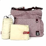 Babymel Changing Bag Big Slouchy Tweed (Aubergine) by Babymel