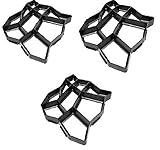 プラスチック 金型 セメント レンガ モールド DIY ガーデニング 庭づくり 手入れ 舗装 歩道 西洋風 (3個セット)