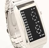 LED腕時計　Word　LEDライト　デジタル腕時計 (led　ホワイト)