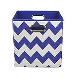 Modern Littles Folding Storage Bin, Bold Blue Chevron by Modern Littles [並行輸入品]