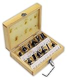 12 Piece Tungsten Carbide Tip Router Bits by ToolUSA