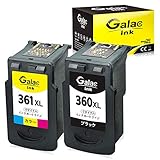 【Galac ink】キャノン Canon BC-360XL+BC-361XL 大容量 360+361（ブラック+カラー）2個セット 再生インク 360+361 大容量 残量表示付き【対応機種】PIXUS TS5330 5300 5430 5400