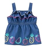 ジンボリー GYMBOREE/ フルーティートップ シャンブレー トップス半袖Tシャツ 5歳【並行輸入】