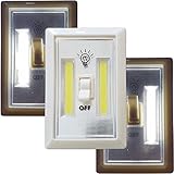 Bright Eyes Battery PoweredポータブルLEDライト – クローゼット、シェルフ、キッチンRV &ボート、キャビネット下、夜間 – with Traditional反転スイッチ