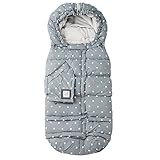 7AM Enfant ベビーカーフットマフ 防寒カバー Blanket 212 Evolution [並行輸入品] (Grey Polkadots)