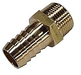 真鍮製 ホースニップル 【ネジ規格】R1【ホース差込口外径】26.5mm