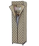 ハンガーラック カバー付き 幅46cm クロス柄 送料無料 クローゼットハンガー 洋服 掛け ハンガー ラック 洋服掛け 洋服ラック 衣類 収納 ケース おしゃれ シンプル カバー付きクローゼットハンガー