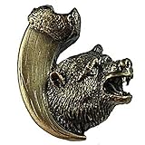 Sierra Lifestyles Bear with Claw Knob, Right Facing, Antique Brass by Sierra Lifestyles