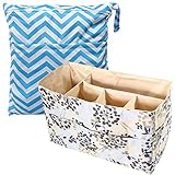 ［キロフライ］kiloflyベビーおむつバッグオーガナイザー、コンパートメント+ウェットドライバッグバリューコンボ