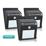 uxcell Solar Motion Sensor Light 8 LED Waterproof Wireless Solar Power Spotlight Garden Wall yard de