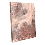 Urban壁Smear – Vermilion : Vintage Distressed Industrial Pastel Abstract Painting with RustyパチパチCrack