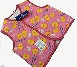 子供ポンチョ　お子様用　袖なしはんてん　80・90サイズ　ピンクひよこ (90サイズ)