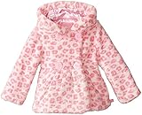 Wippette Little Girls' Toddler Faux Fur Animal Print Jacket Pink 2T [並行輸入品]