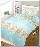 BlueberryShop 2 pcs BABY COT BED BUNDLE BEDDING SET DUVET+PILLOW COVERS matching cot bed 120 x 150 c