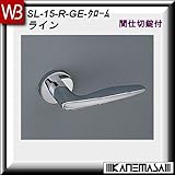 レバーハンドル 間仕切錠 【白熊】 ラインSL-15 クローム:丸座 (亜鉛合金製)
