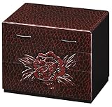 鎌倉彫 四ツ引 木製 書類ケース A4サイズ対応 書類収納 引き出し ファイルチェスト 和風